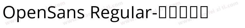 OpenSans ReguIar字体转换
